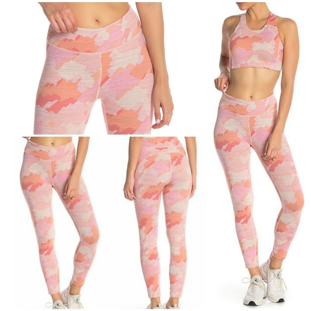 Outdoor Voices Peach Camo Legging